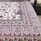 Purple Floral Jaal Super King Cotton Bedsheet