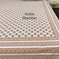 Brown Floral Motifs Cotton King Size Bedsheet