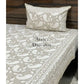 Beige Paisley Motifs Bedsheet