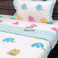 Elephant and Minion Hand Block Printed Baby Mulmul Dohar
