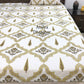 Green Floral Mughal Jaal Cotton Super King Bedsheet