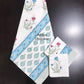 Pink and Blue Floral Hand Block Waffle Cotton Towel Set