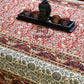 Maroon Kalamkari Hand Block Dining Table Cover