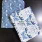 Blue Elephant Motifs Cambric Cotton Single Dohar Pair