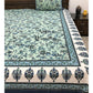 Green Floral Jaal Bedsheet