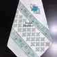 Green and Blue Floral Motifs Hand Block Printed Waffle Cotton Towel