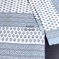 Greyish Blue Butti Cotton King Size Bedsheet