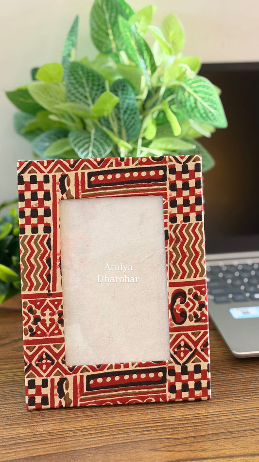 Ajrakh Print Photo Frame