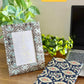 Block Print Handmade Paper Photo Frame and Journal Combo