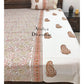 Rust Floral Jaal and Paisley Motifs Hand Block Bedsheet