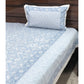 Blue Floral Jaal Cotton Bedsheet