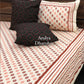 Rust Mughal Motifs Super King Bedsheet