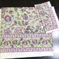 Purple and Green Floral Jaal Cotton Super King Bedsheet