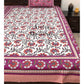 Pink Floral Jaal Single Bedsheet