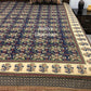 Indigo Kalamkari Cotton Super King Bedsheet