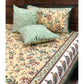 Yellow and Green Floral Jaal Bedsheet