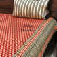Maroon Kalamkari Cotton Super King Bedsheet