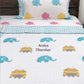Elephant and Minion Hand Block Printed Baby Mulmul Dohar