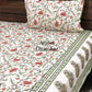 Floral Jaal with Paisley Motifs Bedsheet