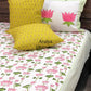 Lotus Jaal Hand Block Super King Bedsheet