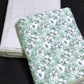 Green Floral Jaal Cambric Cotton Single Dohar Pair