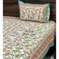 Green Lotus Jaal Bedsheet