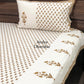 Brown Floral Motifs Bedsheet