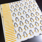 Penguin Hand Block Printed Waffle Cotton Kids Towel