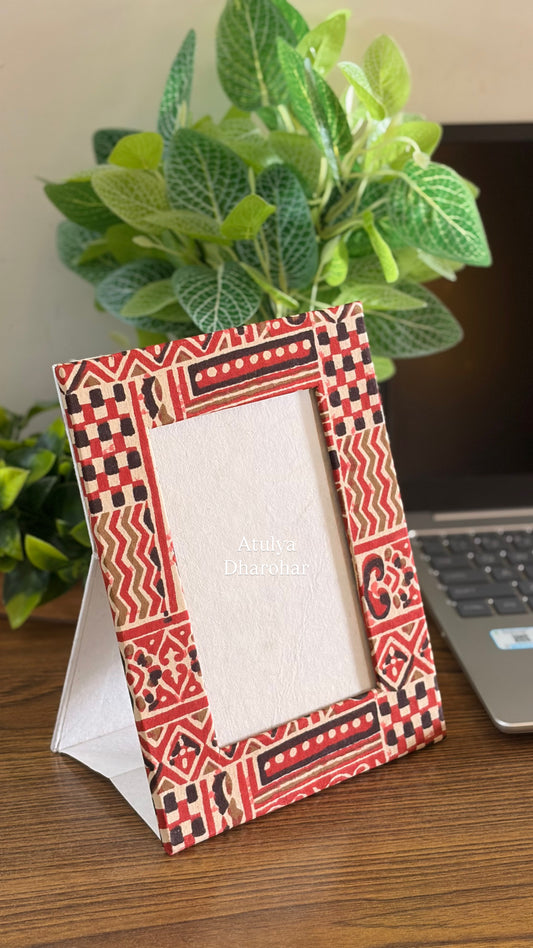 Ajrakh Print Photo Frame