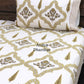 Green Floral Mughal Jaal Cotton Super King Bedsheet