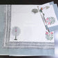 Pink and Orange Floral Motifs Percale Cotton Hand Block Printed Super King Bedsheet