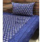 Indigo Classic Butti Hand Block Printed Bedsheet