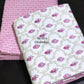 Magenta Pink Floral Mughal Jaal Cambric Cotton Single Dohar Pair