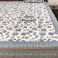 Blue Floral Jaal Cotton Super King Bedsheet