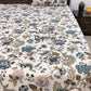 Navy Blue Floral Jaal Cotton Super King Bedsheet