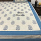 Blue Paisley Motifs Cotton King Size Bedsheet