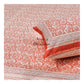 Peach Floral Jaal Super King Bedsheet