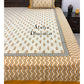 Mustard Mughal Motifs Bedsheet