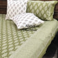 Green Butti Cotton King Size Bedsheet