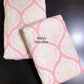 Peach Pink Mughal Jaal Mulmul Single Dohar Pair