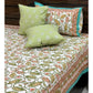 Green Lotus Jaal Bedsheet