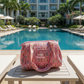 Pink Mughal Jaal Quilted Mini Duffle Bag