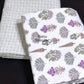 Purple and Green Floral Cambric Cotton Single Dohar Pair