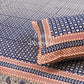 Indigo Kalamkari Cotton King Size Bedsheet