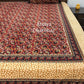 Maroon Kalamkari King Size Bedsheet