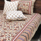 Rust and Purple Floral Jaal Bedsheet