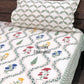 Multicolour Mughal Jaal Hand Block Printed Super King Bedsheet