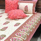 Pink Floral Motifs Bedsheet