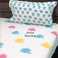 Colourful Elephants Kids Hand Block Printed Single Bedsheet
