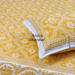 Yellow Mughal Jaal Cotton Super King Bedsheet